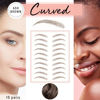 Picture of Brows by Bossy Studio & Co Temporary Eyebrow Tattoos Waterproof Eyebrow Stickers, False Tattoos Hair Like Peel Off Instant Transfer Brows For Women And Men