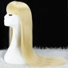 Picture of Vigorous Blonde Wig with Bangs Long Straight Wigs for Women Synthetic Blonde Wigs 26 Inches Cosplay