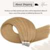 Picture of Tape in Extensions Human Hair Moresoo Tape in Hair Extensions Honey Blonde Human Hair Tape in Extensions 20 Inch Seamless Invisible Double Sided Tape Glue Hair Extensions Human Hair #27 20PCS/50Gram