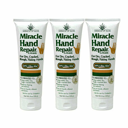 Picture of Miracle of Aloe Miracle Hand Repair Cream (8 OZ Pack of 3)