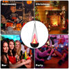 Picture of Halloween 3W Prop LED Fake Fire Flame Effect Lamp Torch Night Light Artificial 3D Campfire Lamp for Christmas Festival Event Party Club Decor(9inches-Round Hanging Led Flame Light)