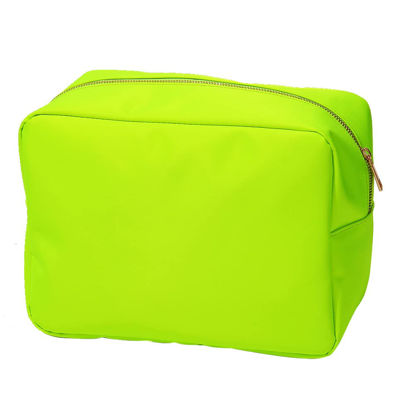 Picture of YogoRun Makeup Pouch Bag Travel Cosmetic Pouch Bag Nylon Zipper Pouch Bag for Women/Men (Neon Green, XL)