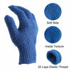 Picture of CLEEDY Bath Exfoliating Gloves Scrub - 4 pcs (2 Pair) Lengthened and Large Exfoliating Scrubbing Gloves for Shower, Spa, Massage - Scrub Exfoliating Mitts for Body, Face, Hand and Foot（Blue and Pink）