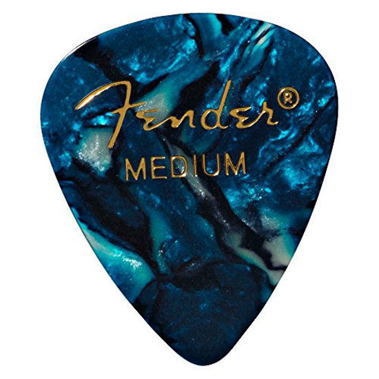 Picture of Fender 351 Shape Premium Picks (12 Pack) for electric guitar, acoustic guitar, mandolin, and bass