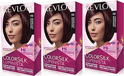 Picture of Revlon Colorsilk Luminista Haircolor, Burgundy Black, 3 Count