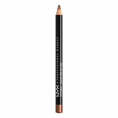 Picture of NYX PROFESSIONAL MAKEUP Slim Eye Pencil, Eyeliner Pencil - Cafe (Bronze Brown)