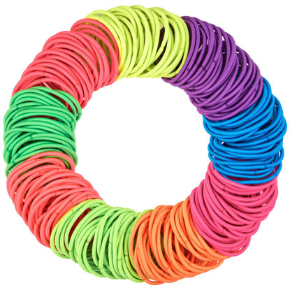 5pcs Random Color Glow Party Neon Paper 7.9 Inch, Round Neon