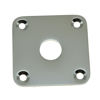 Picture of KAISH Nickel Flat Bottom Metal Jack Plate Flat Base Square Jackplate for Les Paul LP Guitars