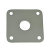 Picture of KAISH Nickel Flat Bottom Metal Jack Plate Flat Base Square Jackplate for Les Paul LP Guitars