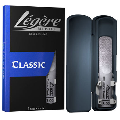 Picture of Légère Reeds Premium Synthetic Woodwind Reed, Bass Clarinet, Classic, Strength 3.00 (BC3.00)