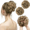 Picture of SARLA Messy Bun Hair Piece Fake Synthetic Updo Scrunchies Ponytail Extension 2PCS for Women Girls 86/10