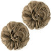 Picture of SARLA Messy Bun Hair Piece Fake Synthetic Updo Scrunchies Ponytail Extension 2PCS for Women Girls 86/10