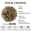 Picture of SARLA Messy Bun Hair Piece Fake Synthetic Updo Scrunchies Ponytail Extension 2PCS for Women Girls 86/10