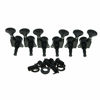 Picture of KAISH 18:1 Gear Ratio Guitar Locking Tuners Machine Heads Guitar Locking Tuning Keys Pegs for Strat/Tele/LP/SG most Electric or Acoustic Guitars Black