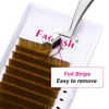 Picture of Volume Lash Extensions Mixed Tray Color Lashes Extension Easy Fan Volume Lashes Blond Light Brown Lash Extensions C Curl 0.07 Colored Lash Extensions (Blond-0.07C-20-25mm)