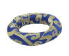 Picture of Silk Brocade Ring Cushion Pillow for Tibetan Singing Bowl Hand Made Nepal (Blue)