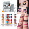 Picture of Beauty Glazed 63 Colors Eyeshadow Professional Makeup 63 Colors EyeShadow Palette Powder With Profession Makeup Brushes Set and Powder Blender Gorgeous Me Cosmetics Perfect Color Eye Shadow Tray Set