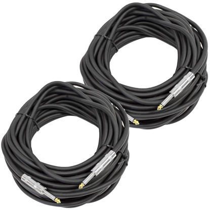 Picture of Seismic Audio - Pair of 50 Feet 1/4" to 1/4 Pro Audio Speaker Cables 14 Gauge - Heavy Duty