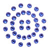 Picture of 1440Pcs Blue Crystal Rhinestones,Glass Flatback Rhinestones Gemstones for Nail Face Makeup Art Crafts Clothes Decoration -(SS16,4.0mm,Blue)