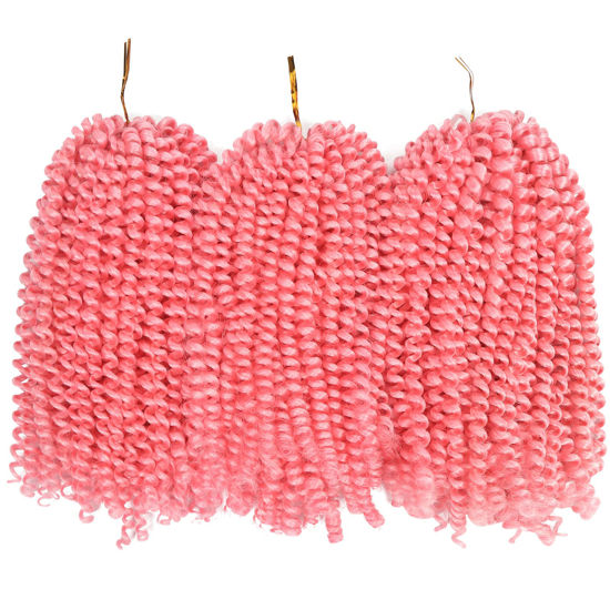 Beyond Beauty 90strands 8 Inch Fluffy Spring Twists Braiding, Crochet  Braids Bomb Twist Crochet Hair for Black Women(T1B 350)