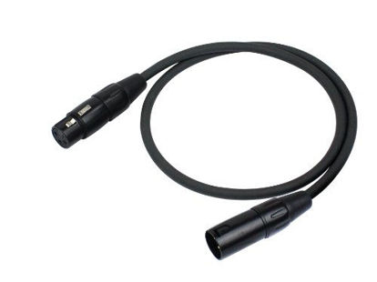 Picture of Kirlin Cable MPC-270-03/BK - 3 feet - XLR to XLR Microphone Cable Black PVC Jacket