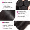 Picture of 10A Straight Hair Bundles Brazilian Virgin Human Hair Bundles Straight 14 16 18 Inch 100% Unprocessed Virgin Hair Bundles Straight Weave Hair Human Bundles