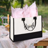 Picture of Grandmother of the Bride Tote Bag, Grandmother of the Bride Gifts From the Bride, Black and White