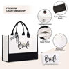 Picture of Grandmother of the Bride Tote Bag, Grandmother of the Bride Gifts From the Bride, Black and White