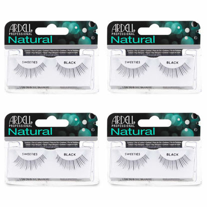 Picture of Ardell Natural Lashes False Eyelashes Sweeties Black (4 pack)