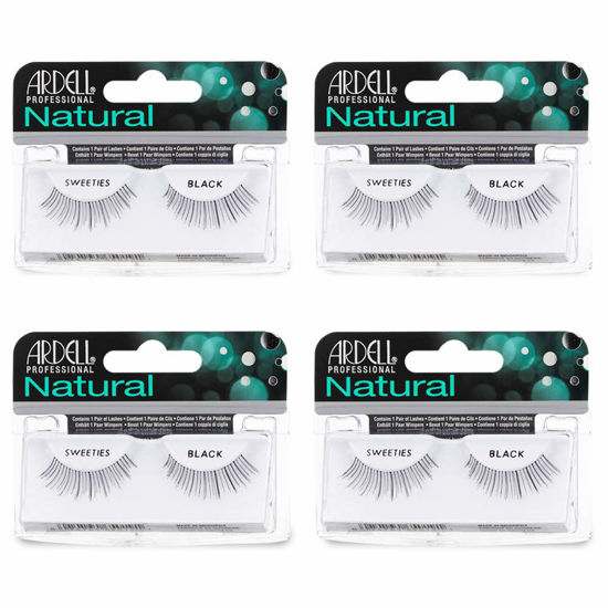 Picture of Ardell Natural Lashes False Eyelashes Sweeties Black (4 pack)