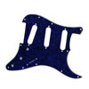 Picture of IKN 11 Hole Strat Pickguard for 3 Single Coil Pickups, come with Pickguard Screws, 4Ply Blue Pearl