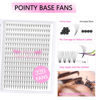 Picture of Premade Fans Eyelash Extensions 12D-C-0.07-10 Premade Volume Lash Extensions 320 Fans Pointed Base Fans 0.07 Premade Volume Fans C D Curl(12D-C-0.07-10)