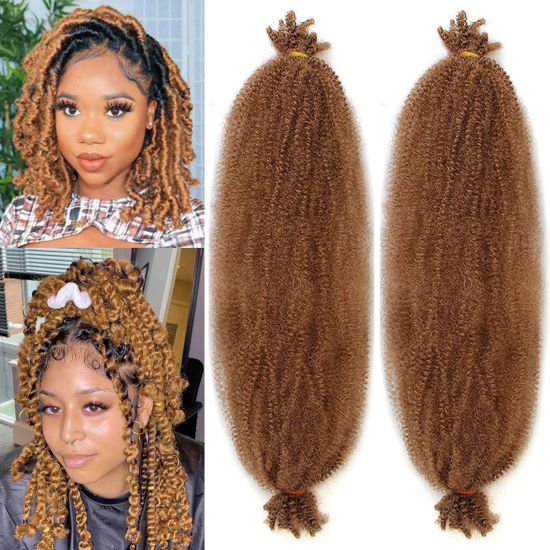 2 Short Crochet Braids Spring Twist Curly Passion Hair Extensions for  Human USA