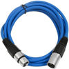 Picture of Seismic Audio - SAXLX-10-6 Pack of 10' Blue XLR Male to XLR Female Patch Cables - Balanced - 10 Foot Patch Cords