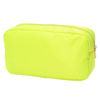 Picture of YogoRun Makeup Pouch Bag Travel Cosmetic Pouch Bag Nylon Zipper Pouch Bag for Women/Men (Neon Green, L)