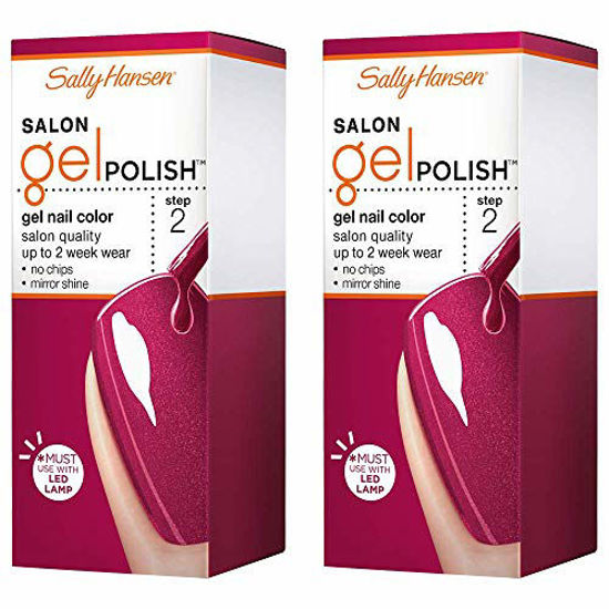 Picture of Sally Hansen Salon Gel Polish Nail Lacquer, Wine Not, 0.14 Fl Oz, Pack of 2