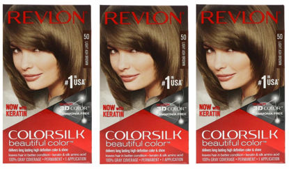 Picture of Revlon ColorSilk Hair Color 50 Light Ash Brown 1 EA - Buy Packs and SAVE (Pack of 3)