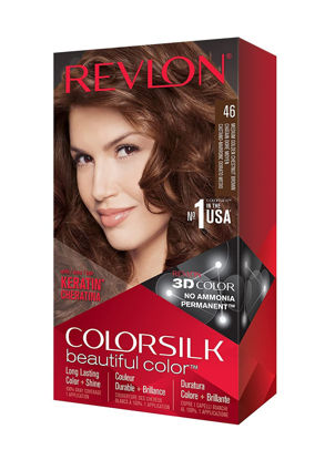 Picture of Revlon Colorsilk Beautiful Color, Medium Golden Chestnut Brown [46] 1 ea(Pack of 4)