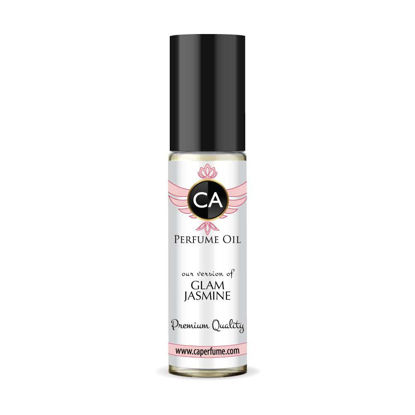 Picture of CA Perfume Impression of M. Kors Glam Jasmine For Women Replica Fragrance Body Oil Dupes Alcohol-Free Essential Aromatherapy Sample Travel Size Concentrated Long Lasting Attar Roll-On 0.3 Fl Oz/10ml