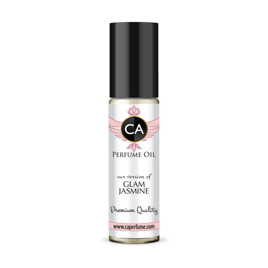 Picture of CA Perfume Impression of M. Kors Glam Jasmine For Women Replica Fragrance Body Oil Dupes Alcohol-Free Essential Aromatherapy Sample Travel Size Concentrated Long Lasting Attar Roll-On 0.3 Fl Oz/10ml