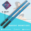 Picture of FITSTIX Drumsticks for Fitness & Aerobic Workout Classes, Drum Sticks, Strong and Light Weight design make a fun addition to any exercise routine or class. (BLUE + FITGRIPS)