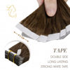 Picture of LAAVOO Brown Human Hair Tape in Extensions Balayage Dark Brown to Golden Blonde with Brown Tape in Extensions Real Human Hair Natural Remy Hair Extensions Tape Ins 16inches 50g 20pcs