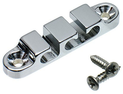 Picture of Hipshot 405200C 3-String Retainer/String Guide for Bass - CHROME with Screws