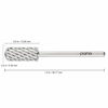 Picture of PANA Smooth Top Small Barrel 3/32" Shank Size - (Silver, 3X Coarse Grit) - Fast remove Acrylic or Hard Gel Nail Drill Bit for Manicure Pedicure Salon Professional or Beginner