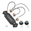 Picture of Musiclily Pre-wired 4-String Single Coil Electric Cigar Box Guitar Soundhole Pickup Harness with Volume & Tone knobs Pots