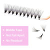 Picture of Premade Lash Fans 20D Mixed Lash Extension D Curl Pointed Base Premade Fans Eyelash Extensions Middle Stem Pre Fanned Volume Lash Extensions (20D-0.07D-12-18mm)