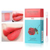 Picture of 20 Pieces/Box Cigarette Lipstick Cotton Swab Lipstick, Durable Waterproof Liquid Non-Stick Tattoo Lipstick, Portable Lip Tint (01 red)