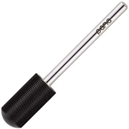 Picture of PANA Smooth Top Large Barrel 3/32" Shank Size - (DLC Black, Extra Fine Grit) - Fast remove Acrylic or Hard Gel Nail Drill Bit for Manicure Pedicure Salon Professional or Beginner