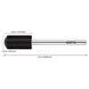 Picture of PANA Smooth Top Large Barrel 3/32" Shank Size - (DLC Black, Extra Fine Grit) - Fast remove Acrylic or Hard Gel Nail Drill Bit for Manicure Pedicure Salon Professional or Beginner