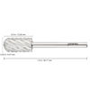 Picture of PANA Smooth Top Large Barrel 3/32" Shank Size - (Silver, 3X Coarse Grit) - Fast remove Acrylic or Hard Gel Nail Drill Bit for Manicure Pedicure Salon Professional or Beginner